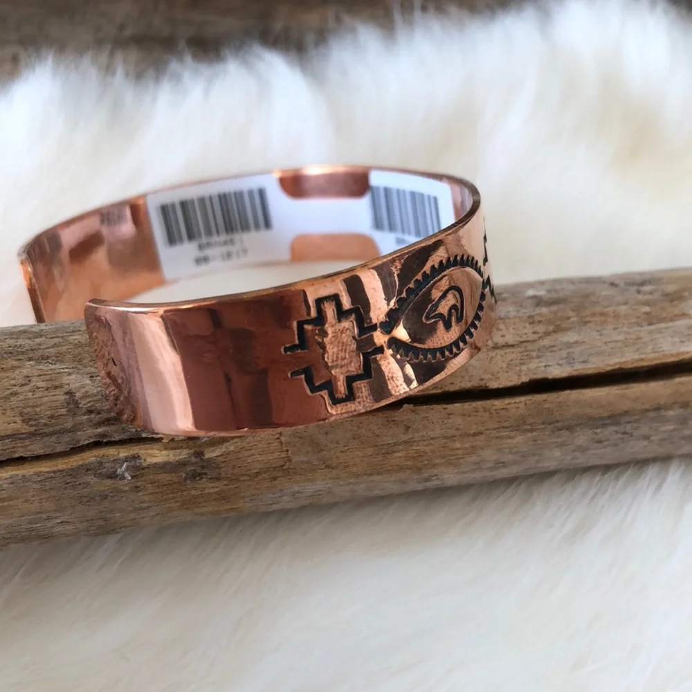 COPY - New Navajo Artisan Waylon Plummer Copper Bracelet